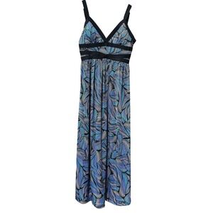 Sofia Vergara Maxi Dress Womens Large Strappy Sleeveless Summer Flowy Casual